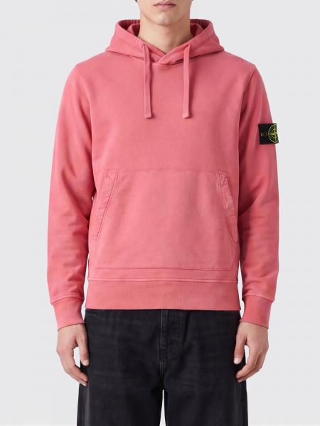 Relaxed Fit Cotton Hoodie Stone Island with Kangaroo Pocket