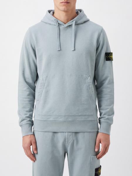 Sudadera con capucha Stone Island de algodón con bolsillo canguro y corte relajado