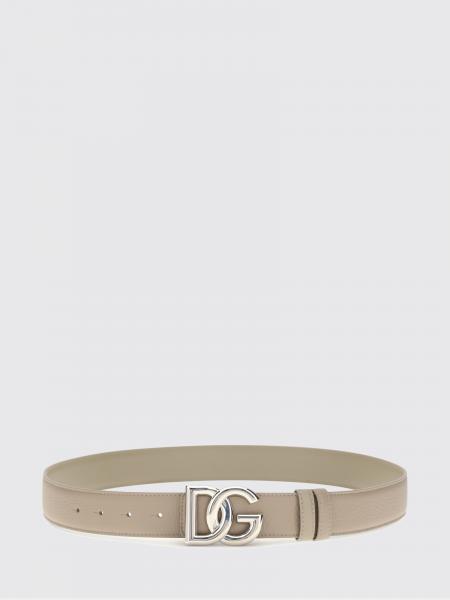 Dolce & Gabbana Reversible Calf Leather Belt with DG Monogram Buckle