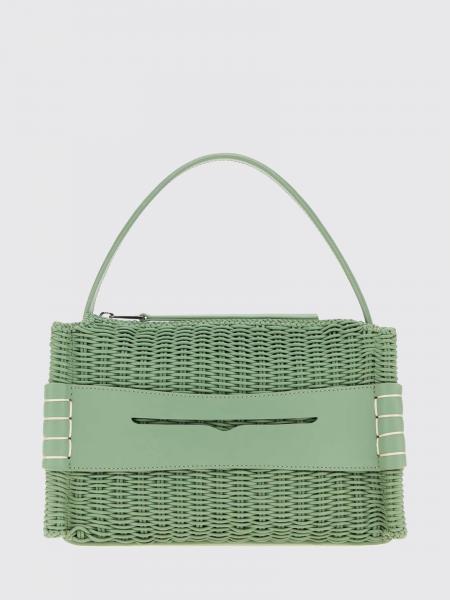 Sac à main moyen Loafer JW Anderson en cuir tressé avec logo embossé