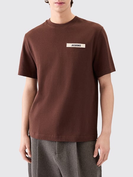 Jacquemus Contrast Appliqué Logo Cotton Crew-Neck T-Shirt