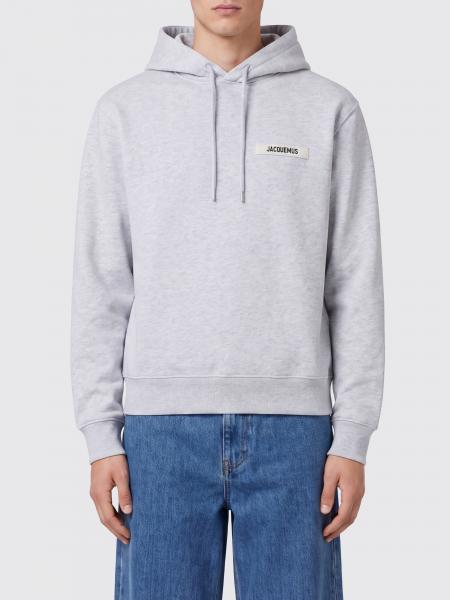 Relaxed Fit Cotton Hoodie Jacquemus with Logo and Dropped Shoulders