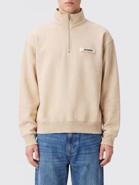 Jacquemus High Neck Relaxed Fit Cotton Jumper with Zip