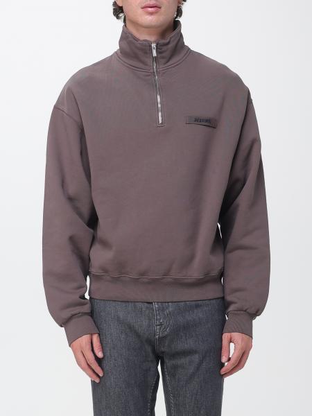 Jacquemus High Neck Relaxed Fit Cotton Jumper with Zip