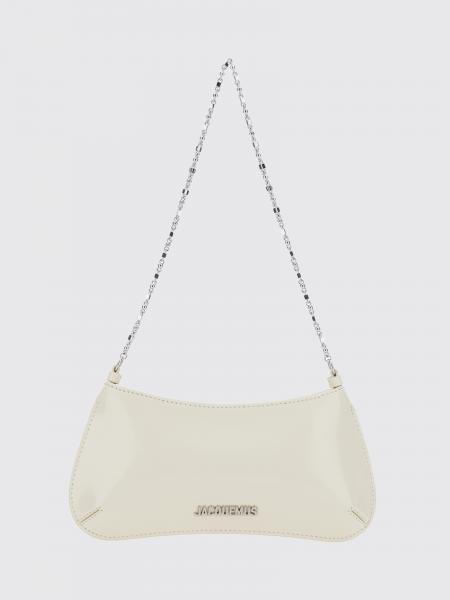 Сумка на плечо Le Petit Bisou Jacquemus из лакированной кожи с ручкой-цепочкой