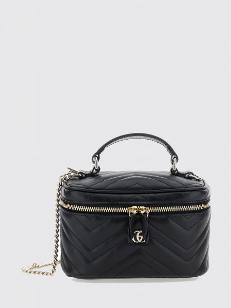 GG Marmont Mini Handbag Gucci in Chevron Matelassé Nappa Leather