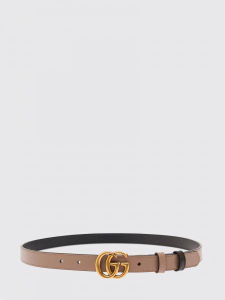 GG Marmont Reversible Calfskin Leather Belt Gucci with Double G Buckle