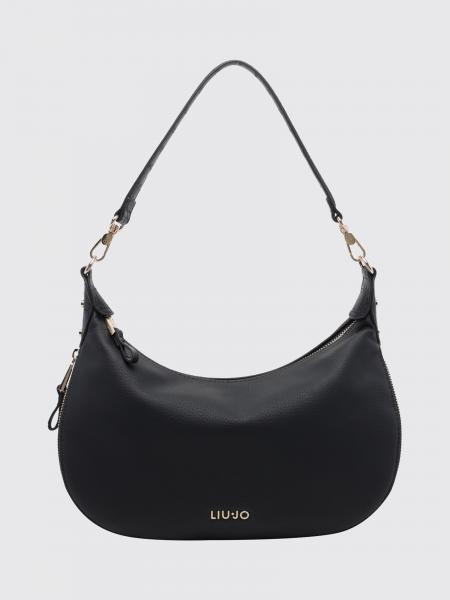 Liu Jo Synthetic Leather Hobo Bag with Monogram and Removable Strap