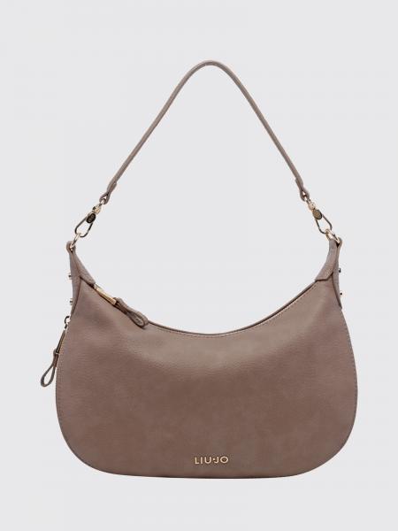 Liu Jo Synthetic Leather Hobo Bag with Monogram and Removable Strap