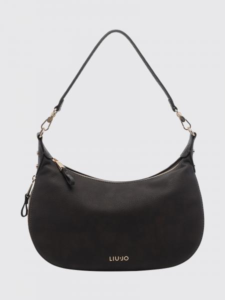 Liu Jo Synthetic Leather Hobo Bag with Monogram and Removable Strap