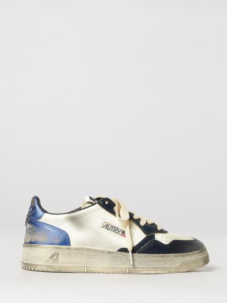 Autry Medalist Low Super Vintage Calfskin Sneakers with Worn Effect