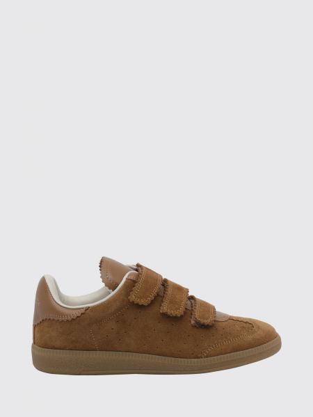 Isabel Marant Beth Suede Trainers with Velcro Strap Closure