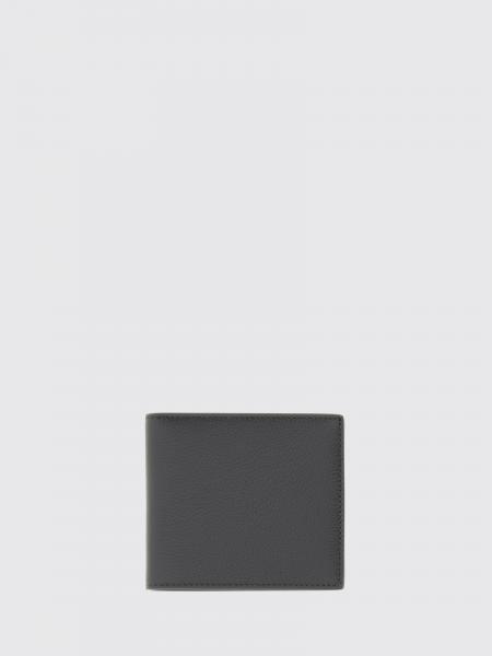 4-Bar Full-Grain Leather Bifold Wallet Thom Browne
