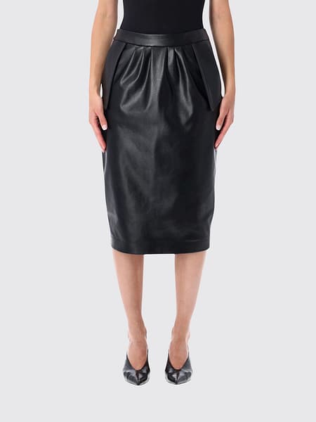 High-Waisted Midi Pencil Skirt Stella McCartney in Smooth Synthetic Leather