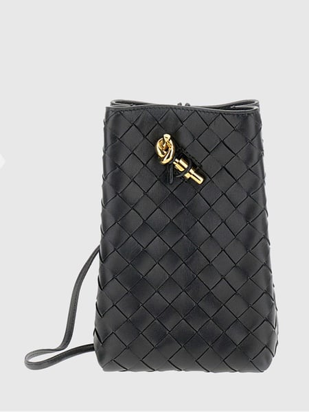 Sac bandoulière Andiamo Bottega Veneta en cuir d'agneau tressé