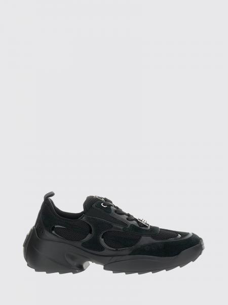 Viv' On The Run Leather and Mesh Sneakers Roger Vivier with Chunky Sole