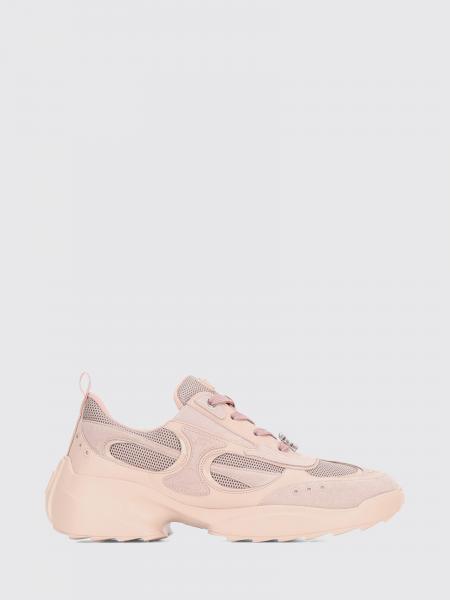Viv' On The Run Leather and Mesh Sneakers Roger Vivier with Chunky Sole