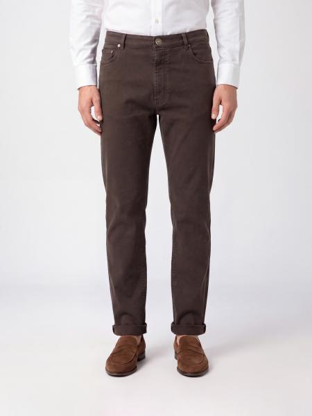 Jean coupe droite Brunello Cucinelli en denim de coton à cinq poches