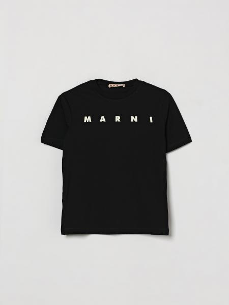 T-shirt Marni pour garçon en coton avec logo contrastant