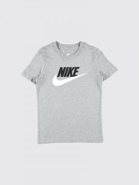 Хлопковая футболка Nike для мальчика с логотипом Swoosh