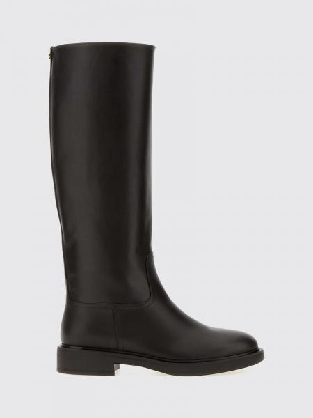 Bottes hautes Ascott Gianvito Rossi en cuir de veau à talon bas