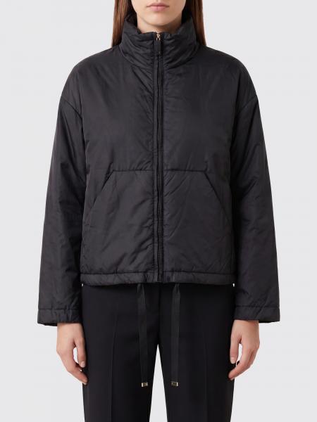 Short Down Jacket Max Mara The Cube in Technical Fabric with High Neck and Drawstring Hem
