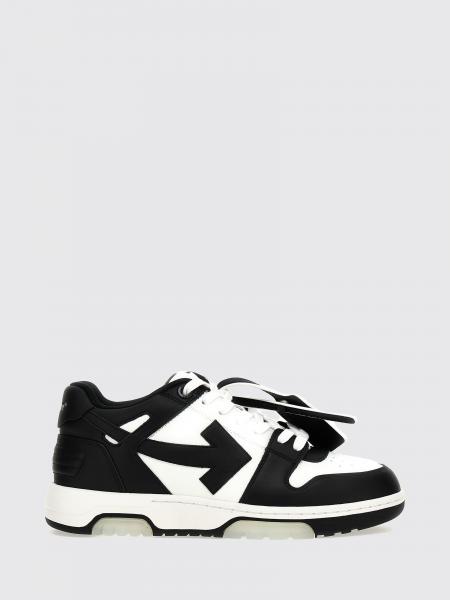 Out Of Office Bicolor Smooth Leather Low-Top Sneakers Off-White with Tag