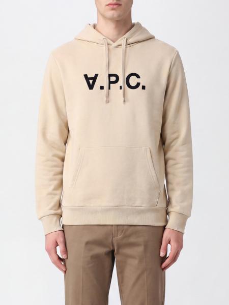 Sweat à capuche A.P.C. en coton avec logo et poche kangourou
