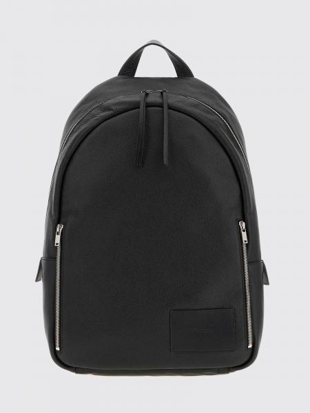 Jil Sander Calfskin Leather Backpack with Adjustable Straps and Embossed Logo