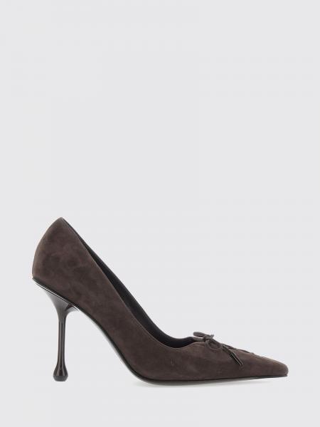 Jimmy Choo Scarlett 95 Suede Court Shoes with Bow Appliqué