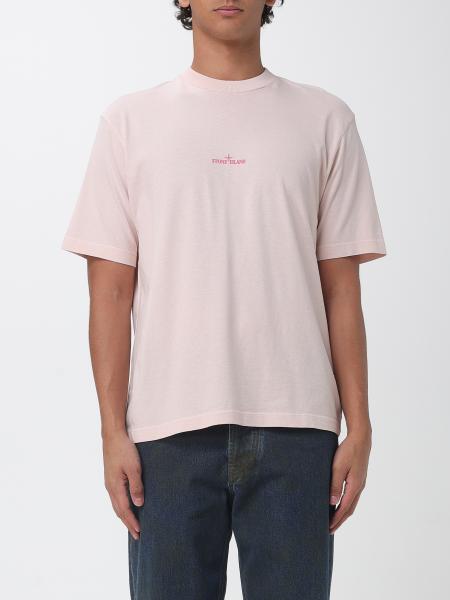 Stone Island Organic Cotton Crewneck T-Shirt with 'Desert' Print