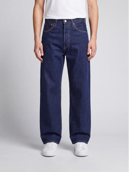 Levi's Straight Fit Cotton Denim Jeans with Worn Effect