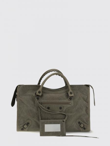 Sac à main Le City moyen Balenciaga en cuir d'agneau Arena avec clous