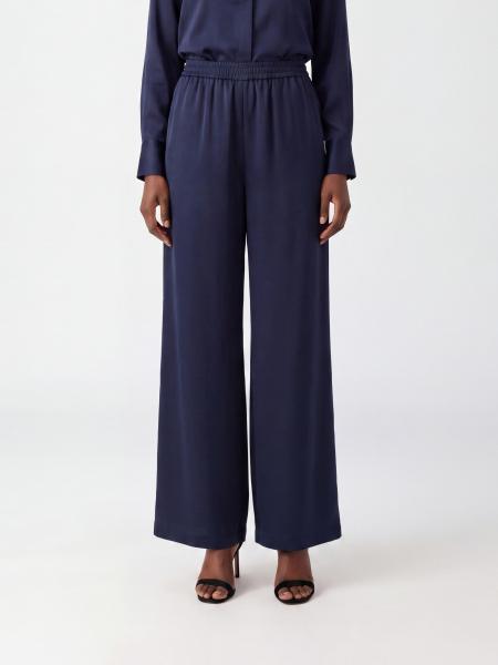 Pantalon palazzo Volontà Max Mara en soie à taille haute élastiquée