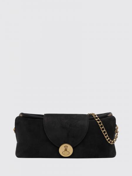 Versace Vivian Suede Shoulder Bag with Medusa Logo