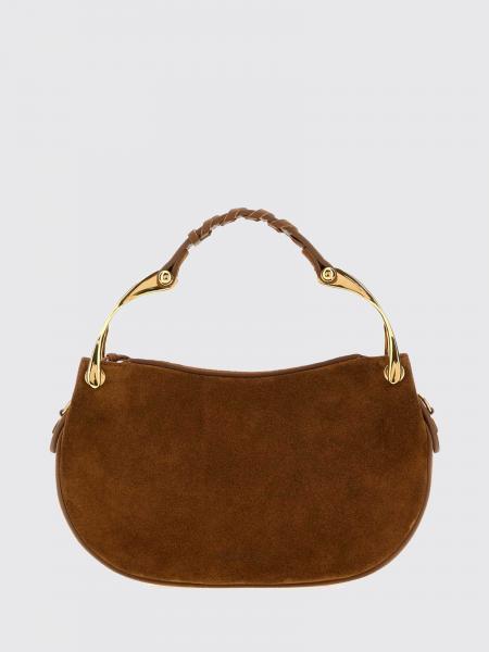 McQueen Wishbone Suede and Leather Mini Shoulder Bag