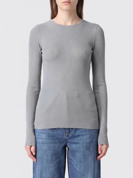 Langärmeliges Slim-Fit-T-Shirt von MSGM aus Viskose mit Rundhalsausschnitt