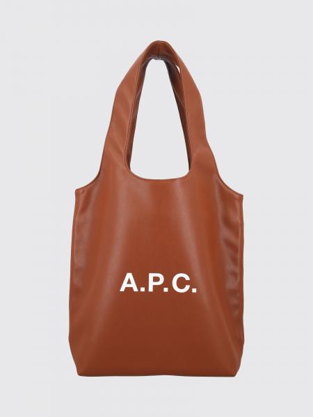 Small Ninon Tote Bag A.P.C. in Recycled Materials with Printed Logo