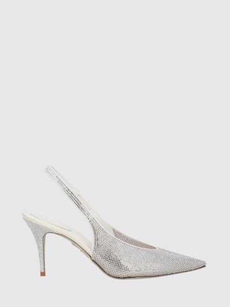 Rene Caovilla Jinny High-Heeled Slingbacks with Applied Crystals