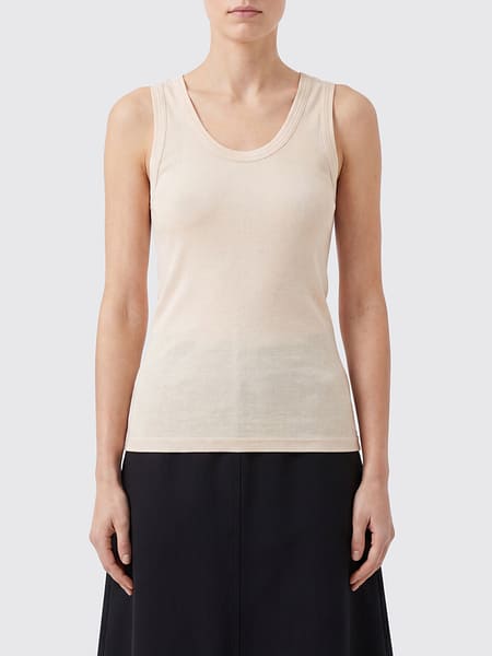 Top sin mangas de corte slim con cuello en U de Studio Nicholson en lyocell