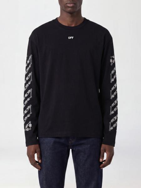 Off-White 纯棉长袖T恤衫 后置箭头徽标