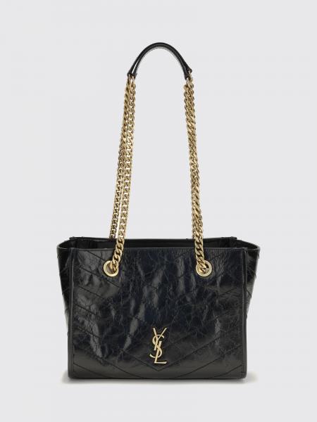 Niki Bag Saint Laurent in Quilted Calfskin with Chevron Pattern