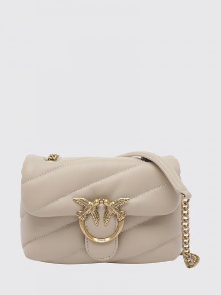 Mini sac Baby Love Bag Puff Pinko en nappa matelassé avec logo