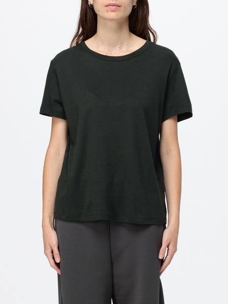 'S Max Mara Crewneck T-shirt in Cotton Blend with Dropped Shoulders