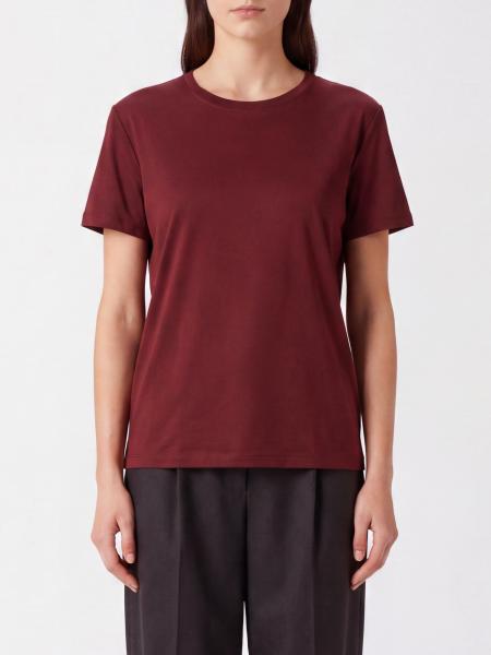 'S Max Mara Crewneck T-shirt in Cotton Blend with Dropped Shoulders