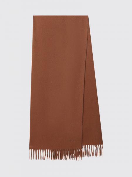 Baci Pure Cashmere Scarf Max Mara with Embroidered Logo and Fringes