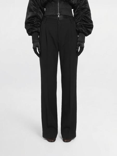 High-Waisted Flared Virgin Wool Trousers Dolce & Gabbana