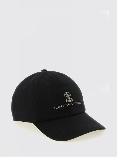 BRUNELLO CUCINELLI 刺绣徽标棉质棒球帽