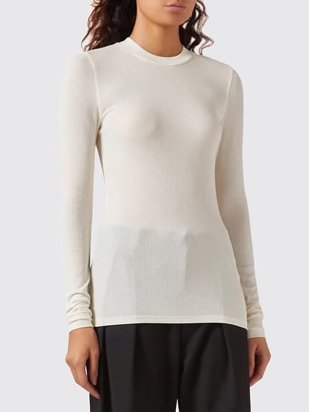 Rick Owens Slim Fit Long-Sleeved Top in Viscose and Silk