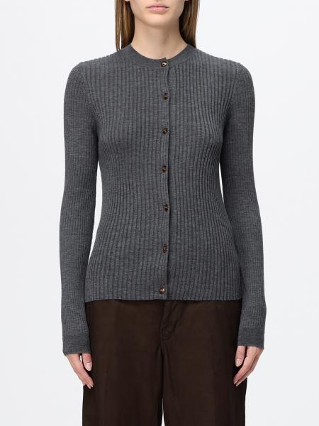 Slim Fit Ribbed Cashmere Cardigan Burberry with EKD Logo on the Back